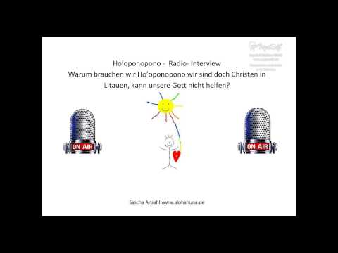 Ho&#039;oponopono Heilung durch Vergebung Radiointerview in deutsch im litauischen Kultur Radio